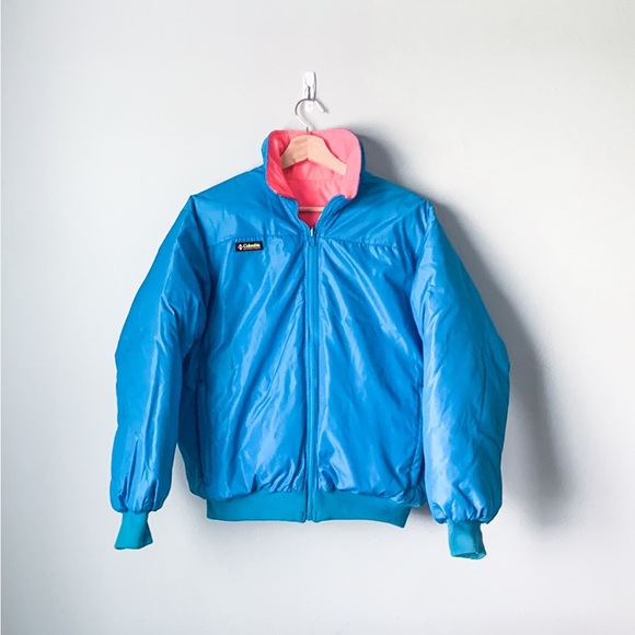 Columbia Vintage Reversible Bomber Jacket ☆ - Picture 1 of 6